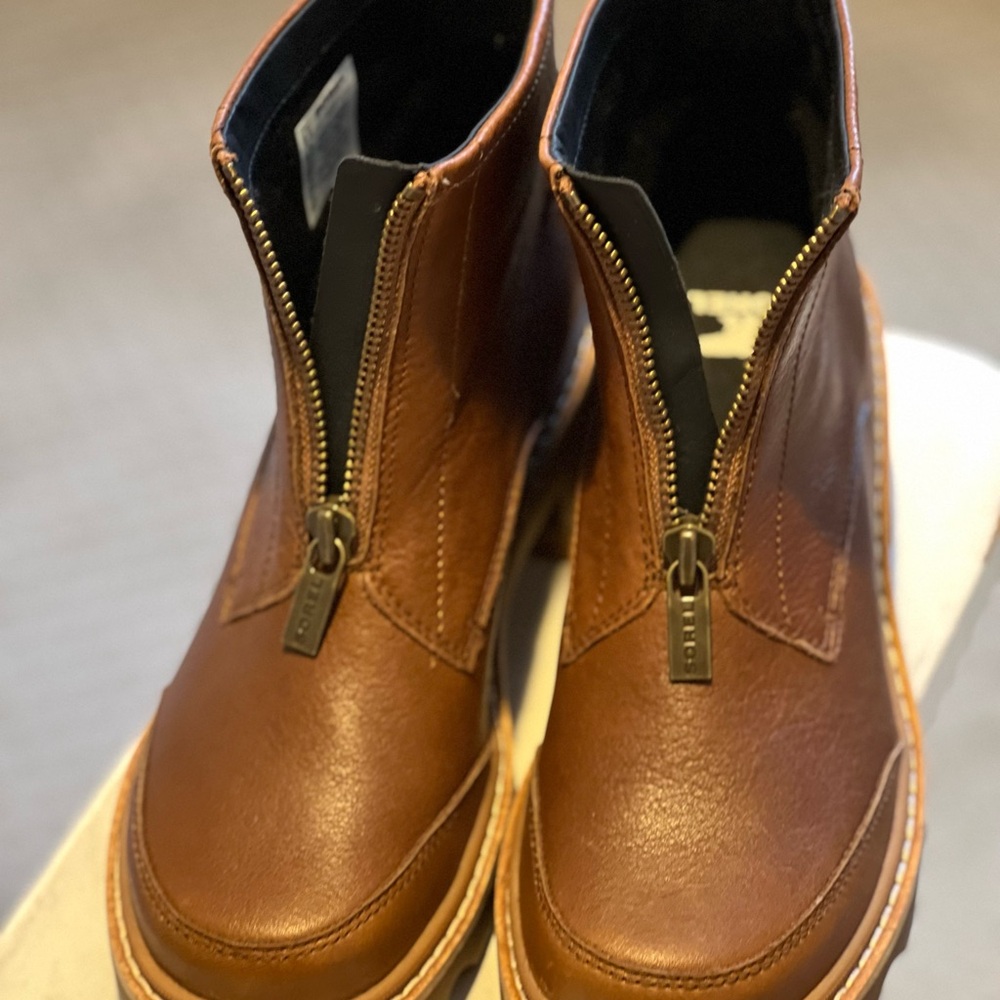 Women’s Sorel Leather Zip-Up Boots